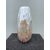 Submerged glass vase with milky and brown inclusions.Murano signature.     