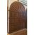 ptn095 walnut door with carved panels, 17th century, width. 220 x 310 cm     