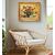 ANTIQUE PAINTINGS, ART DECO, STILL LIFE, RED DAISY FLOWERS, OIL ON CANVAS, 20TH CENTURY. (QF690)