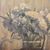 ANTIQUE FLOWER PAINTINGS, STILL LIFE WITH VASE OF WHITE CARNATIONS, OIL ON CANVAS, EARLY 20TH CENTURY. (QF691)