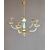 Lampadario Déco in opalina e ottone