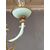 Lampadario Déco in opalina e ottone