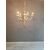 Lampadario Déco in opalina e ottone