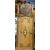 PTL492 - Lacquered door, gilded decorations, with frame and overdoor, 17th century, dimensions cm W 112 x H 246