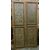 PTL587 - Lacquered wooden door, painted panels, 18th century, dimensions cm W 122 x H 235 x D 3.5