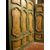 PTL297 - No. 2 doors with painted panels, 18th century, dimensions cm W 125 x H 237