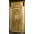 PTL145 - No. 3 lacquered and painted doors, with frame and overdoor, 18th century, from Piedmont, opening size cm W 90 x H 230