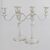 Pair of Queen Elizabeth II sterling silver candelabra, Roberts & Belk Ltd, Sheffield, 1973