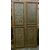 PTL587 - Lacquered wooden door, painted panels, 18th century, dimensions cm W 122 x H 235 x D 3.5