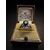 Platinum Ring with Sapphire and Diamonds