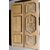 PTL425 - Porta a pannelli dipinti con molure barocche, epoca '700, misure cm L 144 x H 244