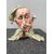 Scultura in porcellana raffigurante testa maschile con cappello e pipa.Giuseppe Cappe’ ( non firmata).