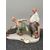 Porcelain caricature sculpture depicting bocce players.Giuseppe Cappe &#39;. Date 1959     