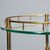 Bronze and Glass Dumbwaiter Service Cart