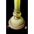 Lampada da terra in vetro zigrinato con dettagli in bronzo.Francia