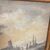 Antique 18th-century grisaille painting on paper, marine port scene. Gilded frame. Size 67 x 51 cm.