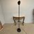 Mod Otello floor lamp by Bruno Gecchelin for Oluce, 80s, black color. Design floor lamp. H 190