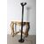 Mod Otello floor lamp by Bruno Gecchelin for Oluce, 80s, black color. Design floor lamp. H 190