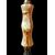 Alabaster and bronze floor lamp.