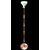Alabaster and bronze floor lamp.