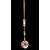 Alabaster and bronze floor lamp.