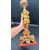 Carved and gilded wooden candlestick with cherub figure - 18th century.