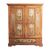 Wooden wardrobe painted with festoons and architectural fantasies, Marche, 18th century