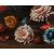 Still life with figs, peaches, grapes and flowers