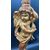 Carved and gilded wooden candlestick with cherub figure - 18th century.