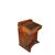 19th century English walnut wood Davenport with leather top
