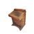 19th century English walnut wood Davenport with leather top