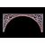 Carved wooden overdoor frieze with a scroll leaf motif.