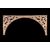 Carved wooden overdoor frieze with a scroll leaf motif.