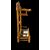 Walnut wood umbrella-cane stand imitating bamboo.