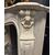 CHM895 - Fireplace in white Carrara marble, 19th century, dimensions cm W 124 x H 110 x D 35