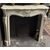 CHM895 - Fireplace in white Carrara marble, 19th century, dimensions cm W 124 x H 110 x D 35