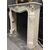 CHM895 - Fireplace in white Carrara marble, 19th century, dimensions cm W 124 x H 110 x D 35
