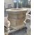 Spettacolare pozzo veneziano in marmo botticino - 105 x 105 cm