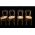 4 wooden chairs with Vienna straw seats. Fischel manufacture. Austria.