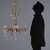 Bronze and Crystal Chandelier