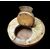 Turned wood and horn snuffbox dated 1834
