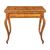 Olive wood veneered game table. Tuscany, 18th century.