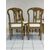 Group of four Louis XVI lacquered and gilded chairs. 18th century. Restored.