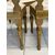 Group of four Louis XVI lacquered and gilded chairs. 18th century. Restored.