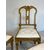 Group of four Louis XVI lacquered and gilded chairs. 18th century. Restored.