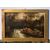 English painter (late 19th century) - River landscape with boat.