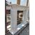 White marble fireplace