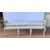 Wall-mounted bench in lacquered and painted wood. Venice, 18th century.