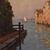 DIPINTI ANTICHI, QUADRI VEDUTA DI VENEZIA, PITTURA AD OLIO SU TELA, XX SECOLO. (QP694)