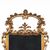 Carved and gilded wooden mirror. Italy, 18th century.